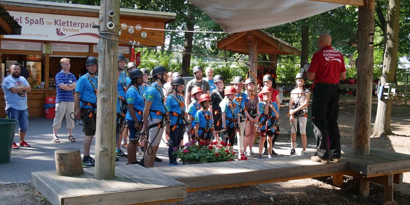 Kletterpark Verden  am 24. Aug. 2019